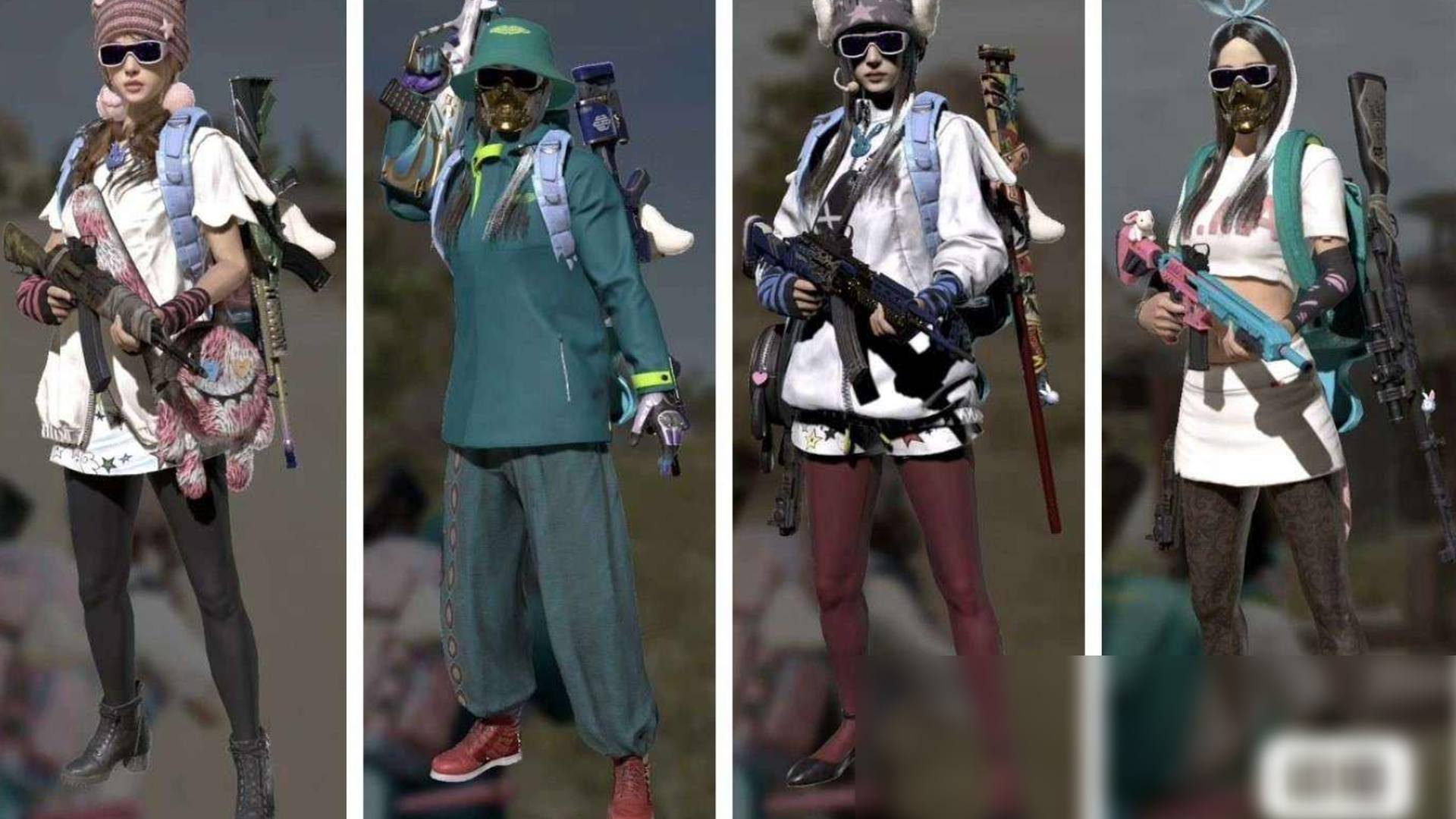 W110554 号 PUBG账号，马丁跑车和SUV，两个女团角色，女团m4，女团平底锅，绷带ak，萨芬库，变色夹克，金面，蓝发带，黑绷带，电磁包，滑雪镜，马丁渔夫帽。带初邮，消费记录。